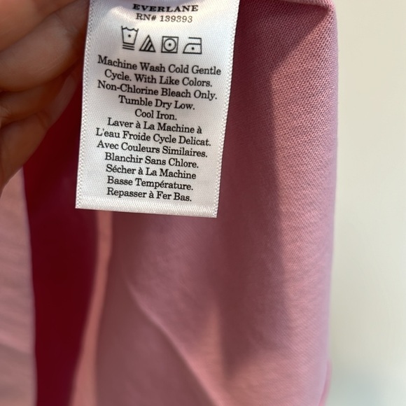 EVERLANE polo dress mini short sleeve women’s size small mauve new w tags casual - Picture 4 of 7